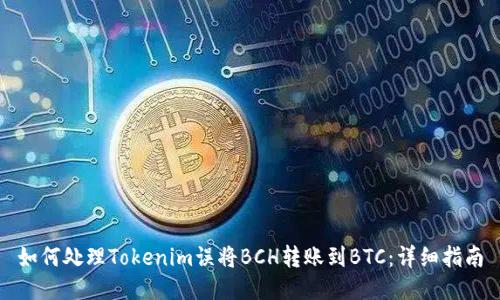 如何处理Tokenim误将BCH转账到BTC：详细指南
